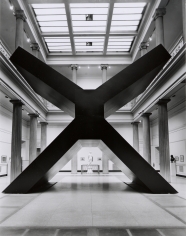 Ronald Bladen, X, 1967-68, black minimalist sculpture