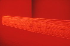 Red Neon from Wall to Wall,&nbsp;1968, Neon, steel support&nbsp;