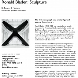 Abbeville -  Ronald Bladen Monograph Press Release